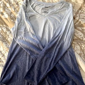 Women’s Sonoma Ombré Blue Long Sleeve Shirt